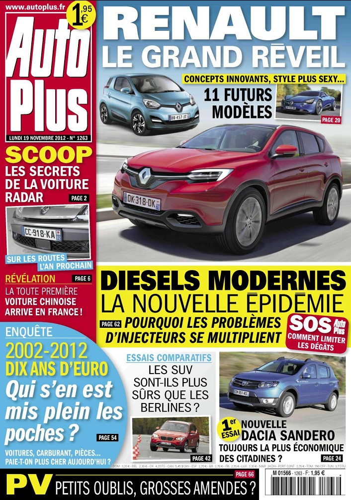 Auto Plus N°1263 Du 19 au 25 Novembre 2012