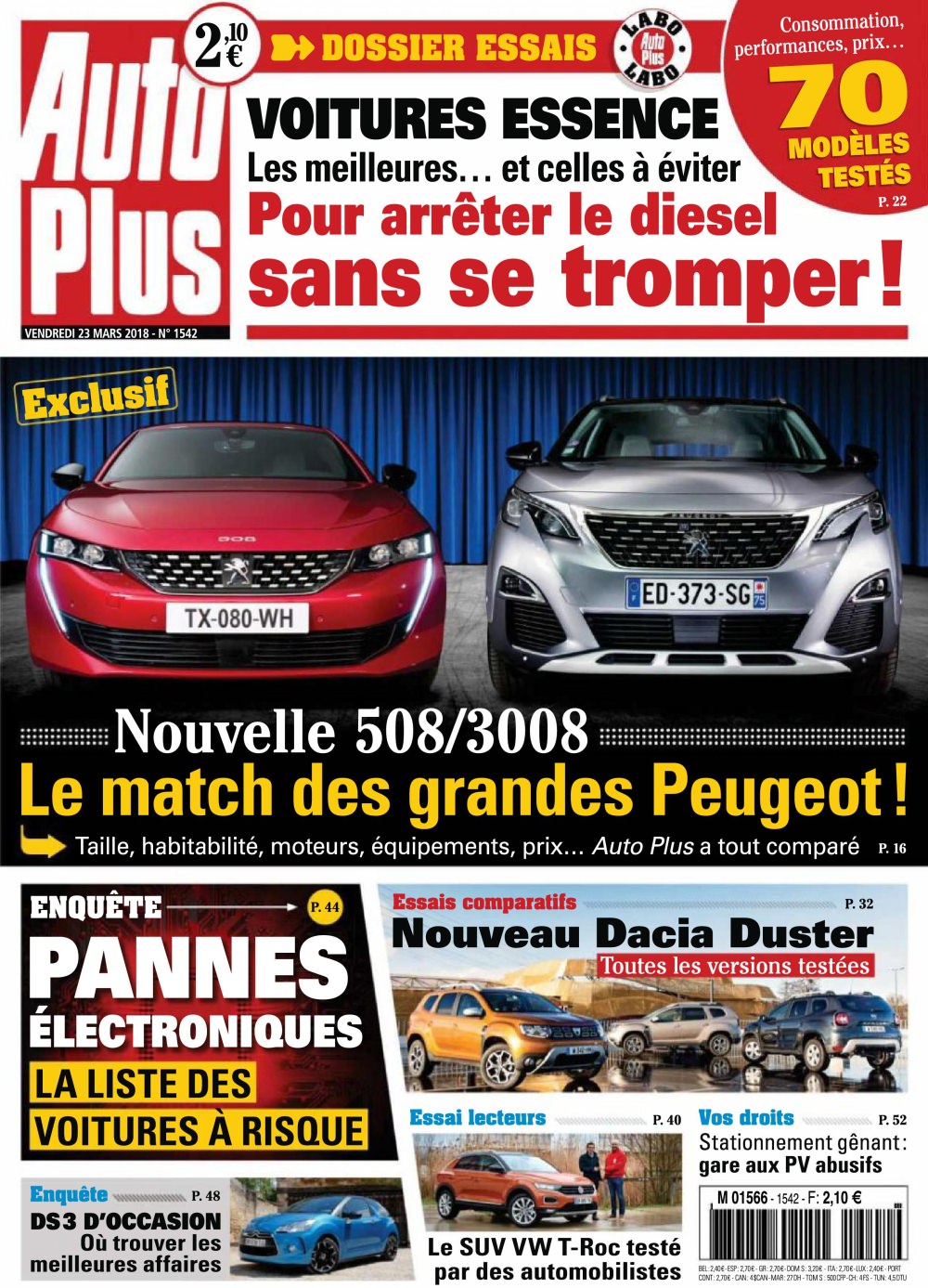 Auto Plus N°1542 - 23 Mars 2018 Pdf