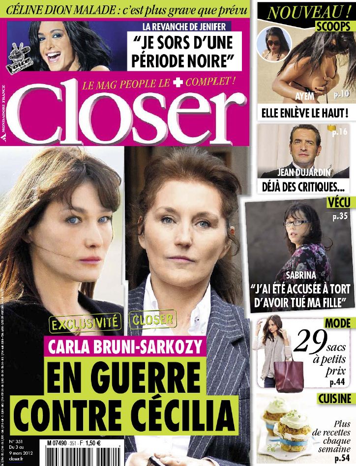 Closer N351 du 03 au 09 Mars 2012