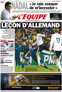 Journal l'Equipe Edition du 07 février 2013