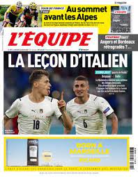 L’equipe du 04 Juillet 2021