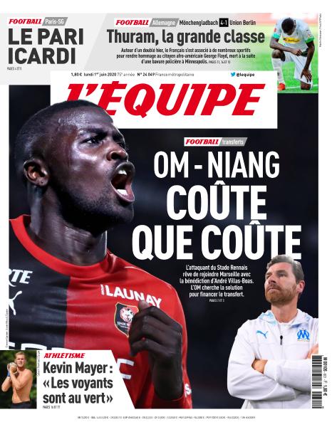 L’equipe du 10 Juin 2020