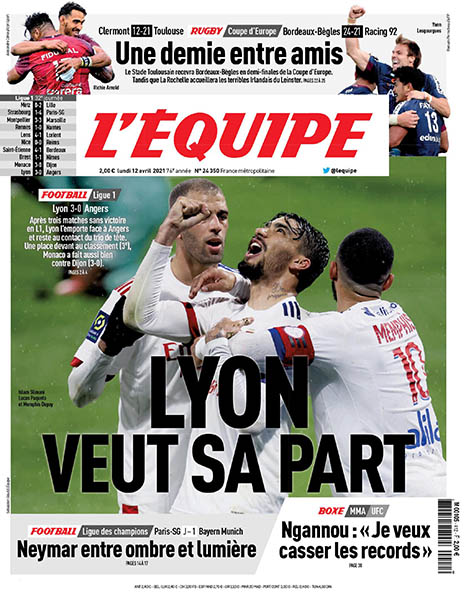 L’equipe du 12 Avril 2021