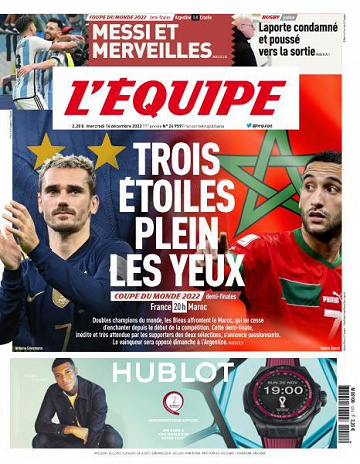 L'equipe du 14 Décembre 2022