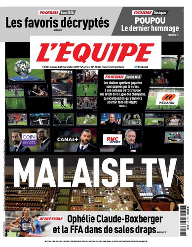 L’equipe du 20 Novembre 2019