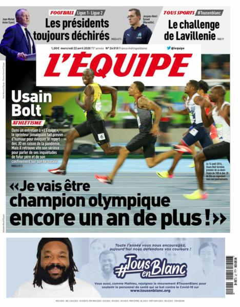 L’equipe du 22 Avril 2020