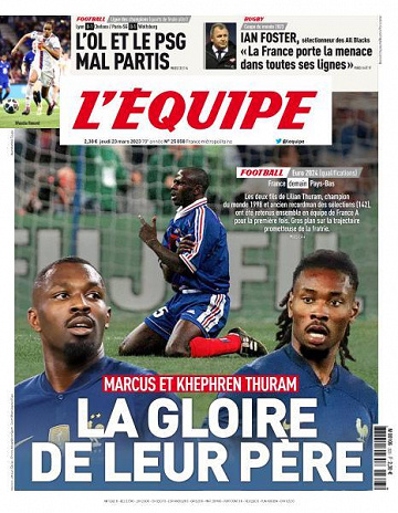 L'equipe du 23 Mars 2023