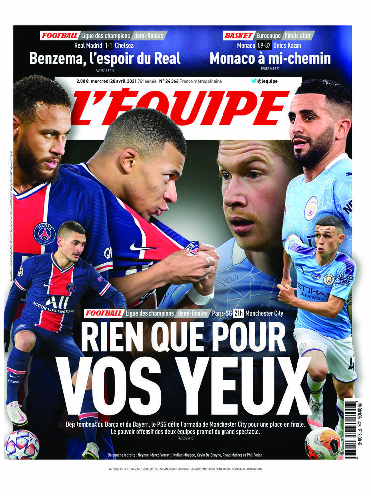 L’equipe du 28 Avril 2021