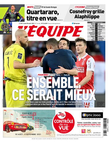 L’equipe du 30 Aout 2021