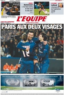 L'Equipe du Mercredi 05 Décembre 2012