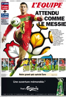 L'equipe Edition du 08 Juin 2012