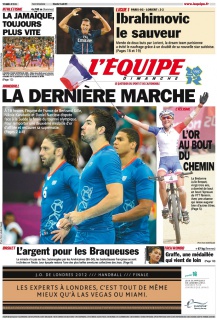 L'equipe Edition du 12 Août 2012