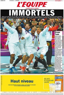 L'equipe Edition du 13 Août 2012