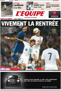 L'equipe Edition du 16 Août 2012