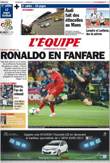 L'equipe Edition du 18 Juin 2012