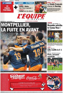 L'equipe Edition du 22 Avril 2012