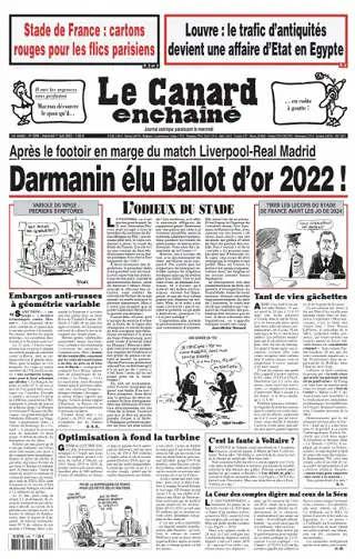 Le Canard Enchaîné du Mercredi 1er Juin 2022