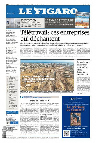 Le Figaro du Jeudi 14 Septembre 2023