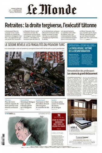 Le Monde du 17 Fevrier 2023