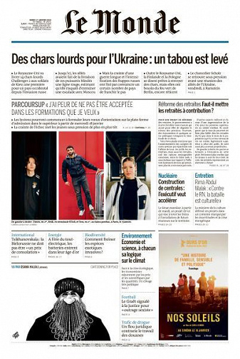 Le Monde du 17 Janvier 2023