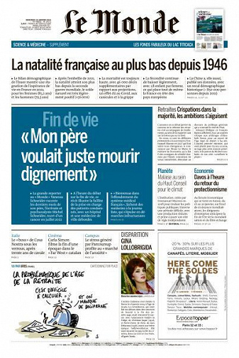 Le Monde du 18 Janvier 2023