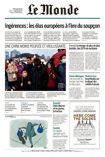 Le Monde du 24 Janvier 2023