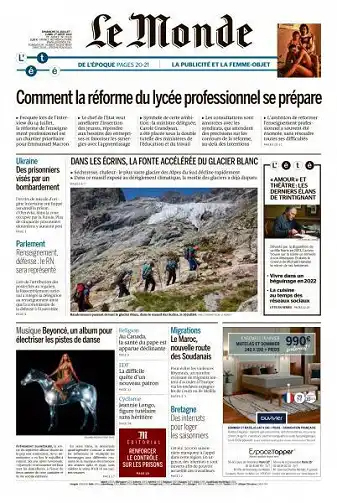 Le Monde du 31 Juillet 2022