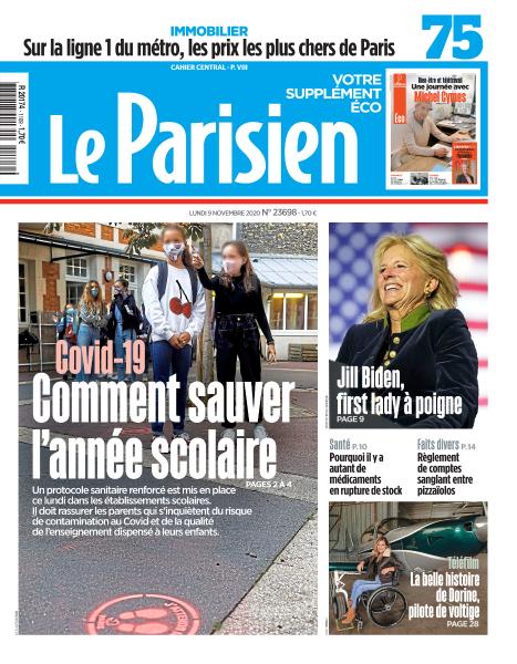 Le Parisien du 09 Novembre 2020