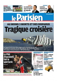 Le Parisien edition du 15 Janvier 2012