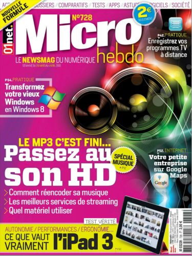 Micro Hebdo N°728 - Du Jeudi 29 au 04 Avril 2012