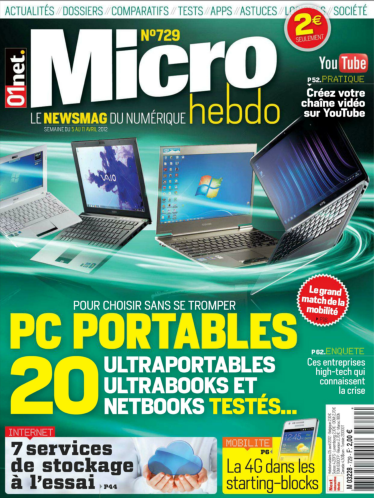 Micro Hebdo N°729 - Du Jeudi 05 au 11 Avril 2012